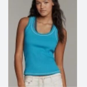 Pilcro by Anthropology Turquoise Tank Top M